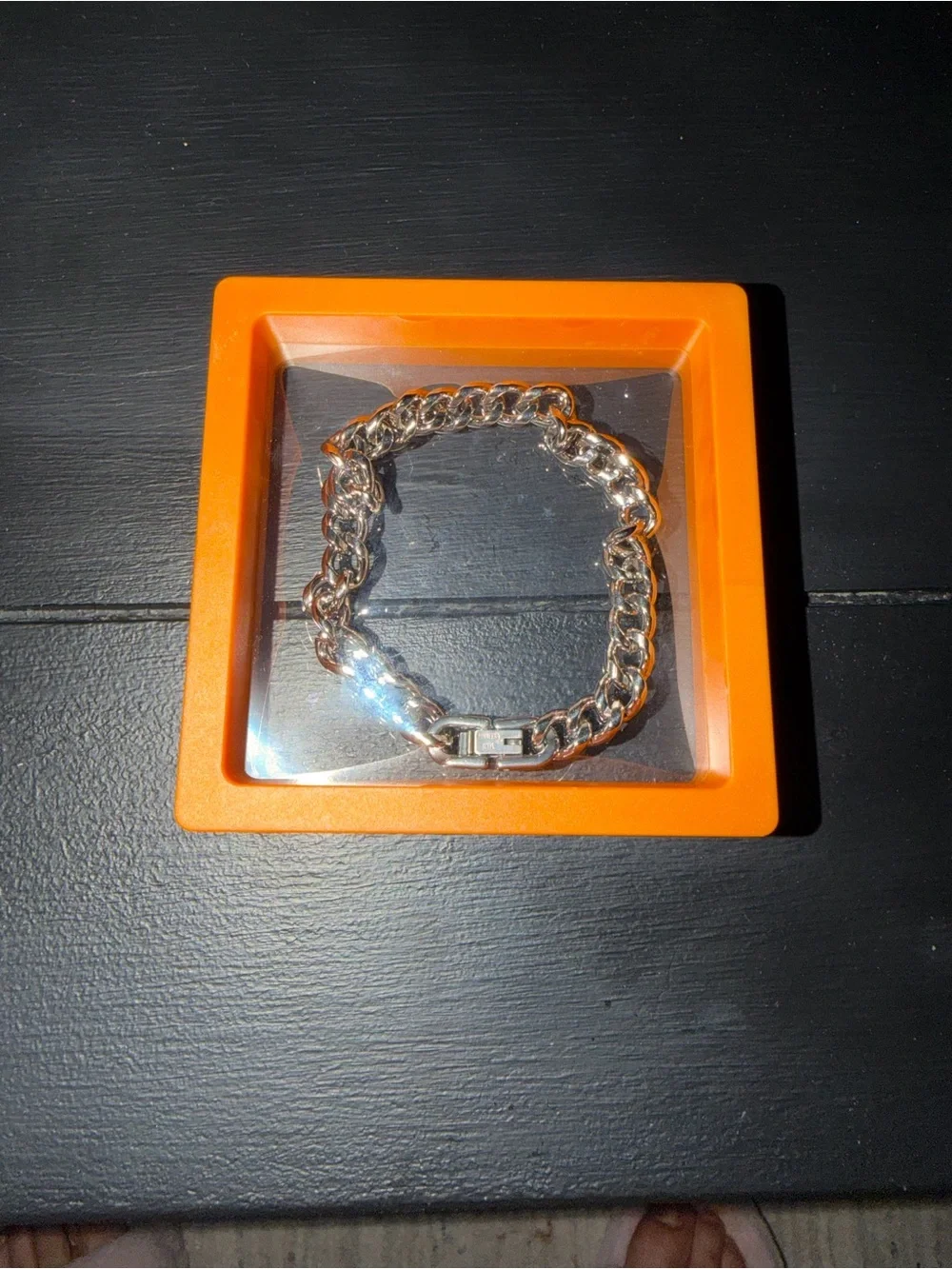 Men's Chunky Chain Bracelet in Silver Tone